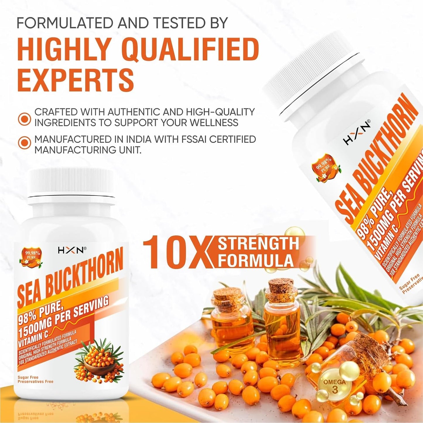 HXN Seabuckthorn Sea Buckthorn 1500mg -60
