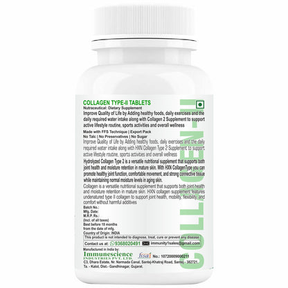 HXN Collagen Type 2 Supplement 60 Tablets