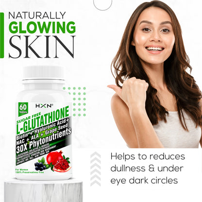 HXN Glutathione 1000mg For Skin 60 Tablets