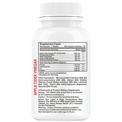 HXN Apple Cider Vinegar 60 Tablets