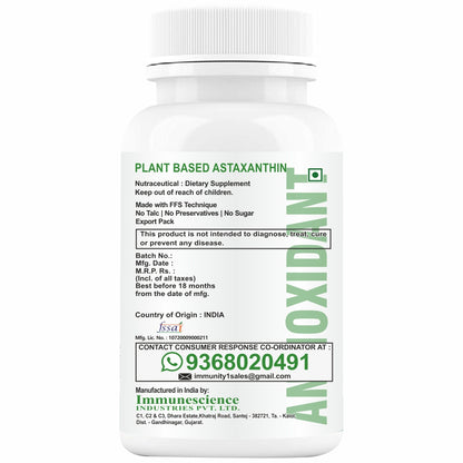 HXN Astaxanthin 6mg 60 Tablets