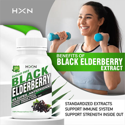 HXN Elderberry Extract 60 Tablets