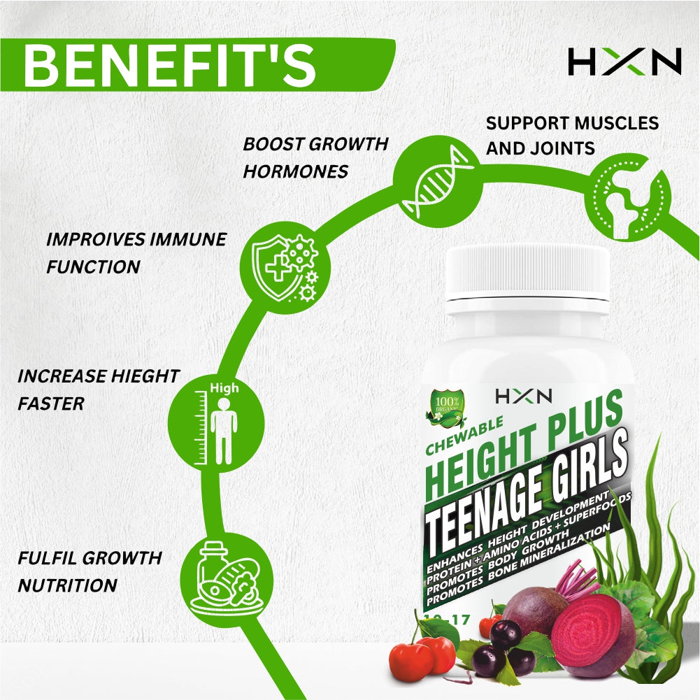 HXN Height Increase For Girls 60 Tablets