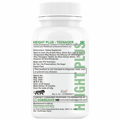 HXN Height Increase For Girls 60 Tablets