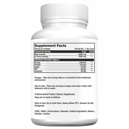 HMR NOVA Inositol Supplement 4000mg 220gm Powder