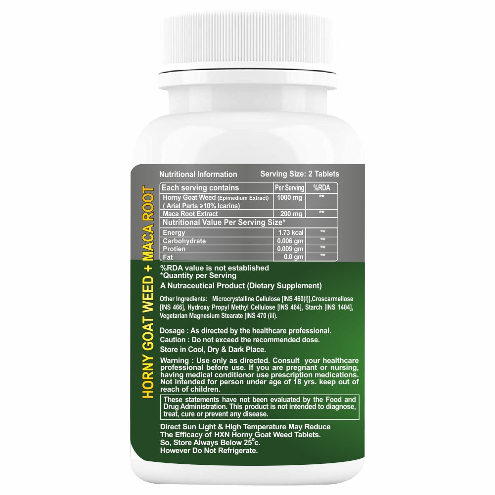 HXN Horny Goat Weed For Men & Women 120 Tablets