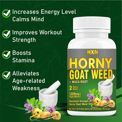 HXN Horny Goat Weed For Men & Women 120 Tablets