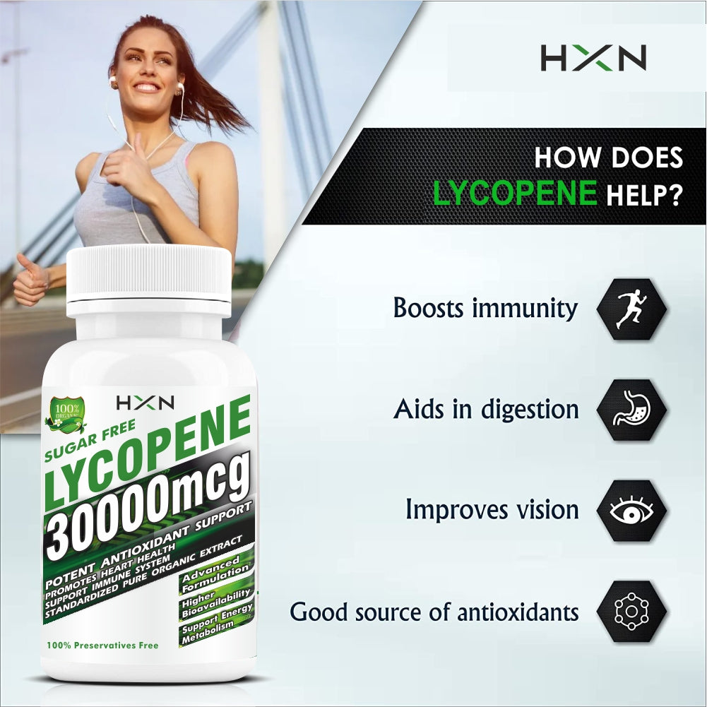HXN Lycopene 30000 mcg 60 Tablets