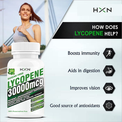 HXN Lycopene 30000 mcg 60 Tablets