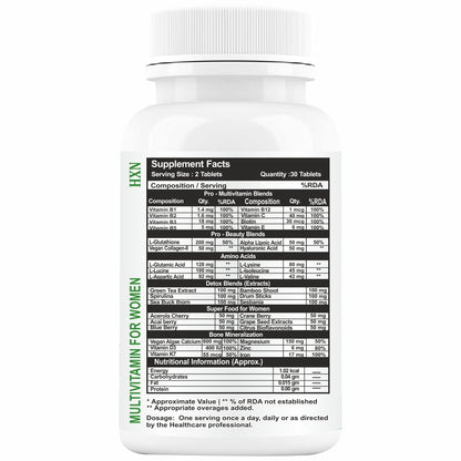 HXN Multivitamin For Women 60 Tablets