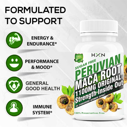 HXN Maca Root Powder 60 Tablets