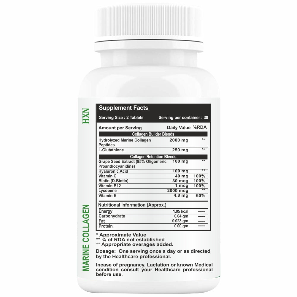 HXN Marine Collagen 60 Tablets