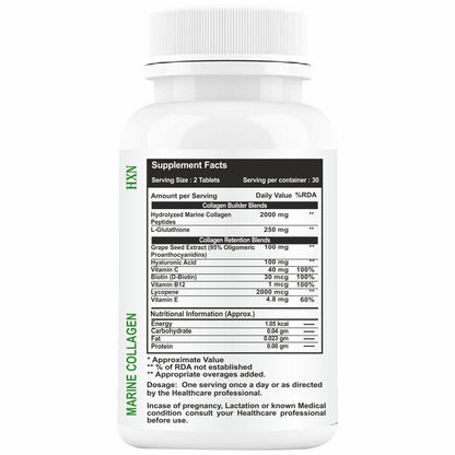 HXN Marine Collagen 120 Tablets