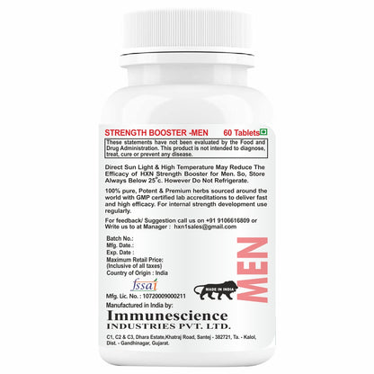 HXN Strength Booster For Men 60 Tablets