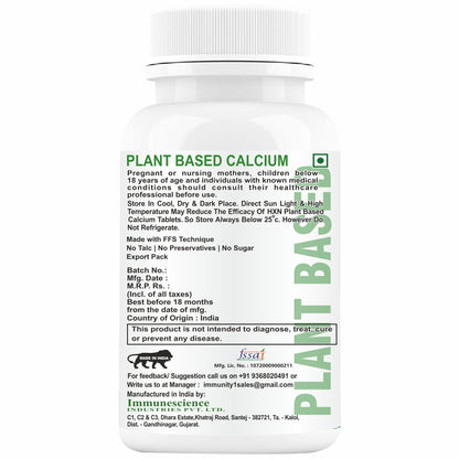 HXN Calcium Tablets For Men Women 60 Tablets