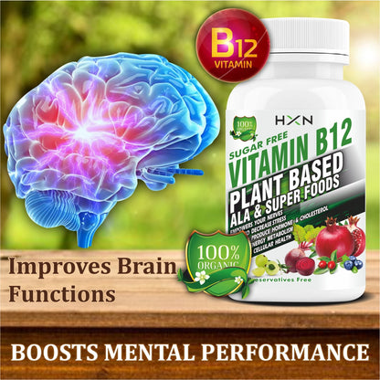 HXN Plant BasedVitamin B12 120 Tablets