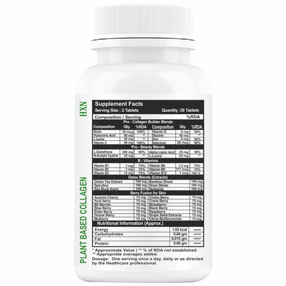 HXN Collagen Tablets For Women 60 Tablets