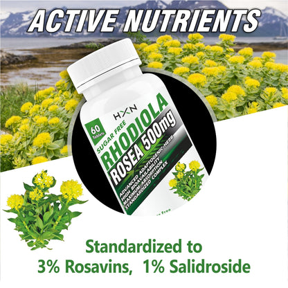 HXN Rhodiola Rosea Extract 60 Tablets
