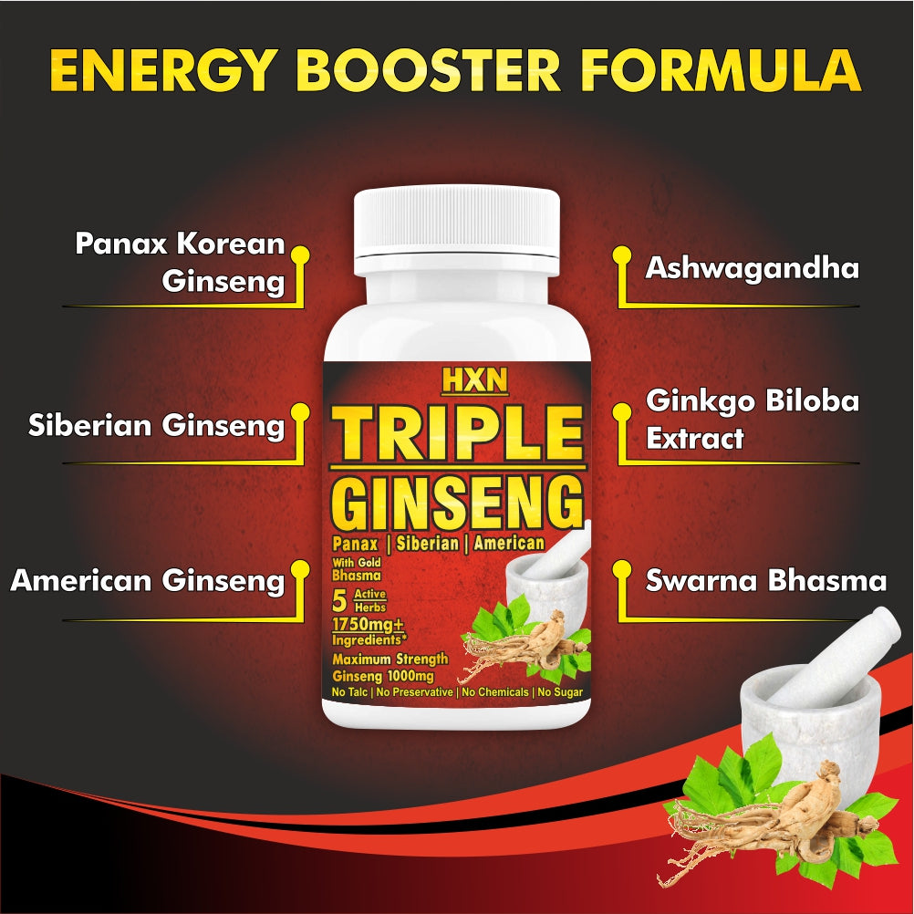 HXN Ginseng Tablets For Men 60 Tablets