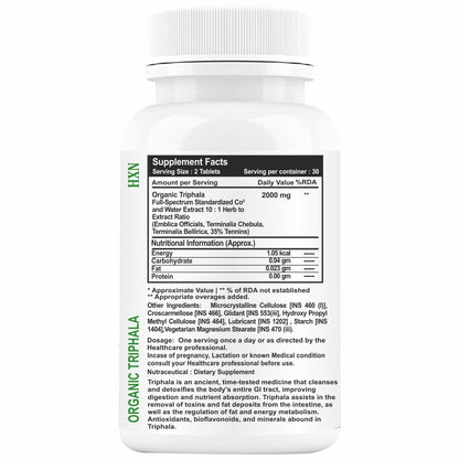 HXN Triphala Powder 60 Tablet
