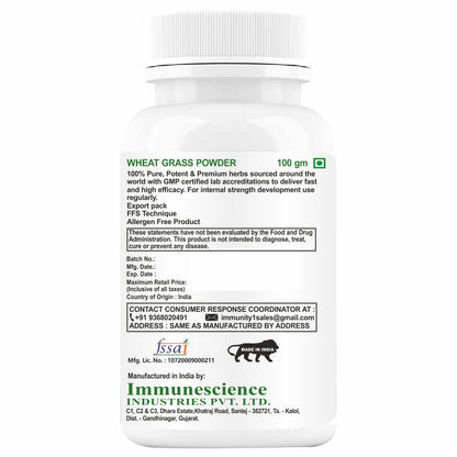 HXN Wheat grass Powder 100gm