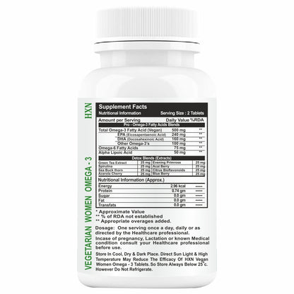 HXN Omega 3 Fatty Acid for women 60 Tablets