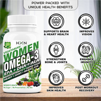 HXN Omega 3 Fatty Acid for women 60 Tablets