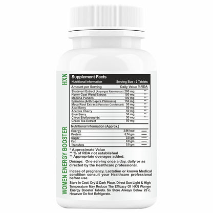 HXN Energy Booster For Women 60 Tablets