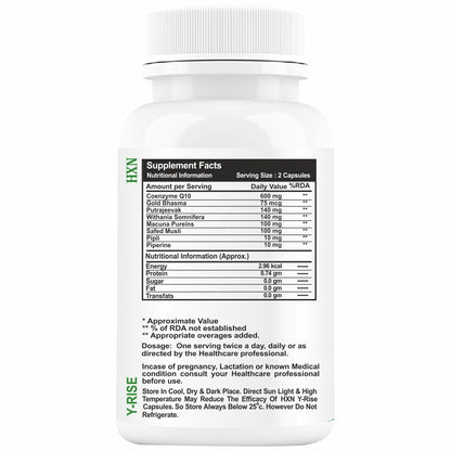 HXN Coq10 Supplement For Men 30 Tablets